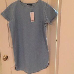 NWT Boohoo Denim Shift Dress